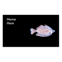 Pescados. Línea roja Rainbowfish. Tarjeta De Visita