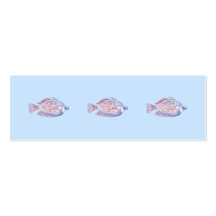 Pescados. Línea roja Rainbowfish. Plantilla De Tarjeta De Visita