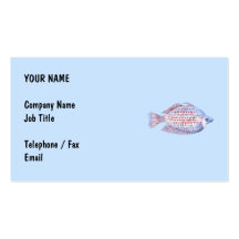 Pescados. Línea roja Rainbowfish. Tarjetas De Visita