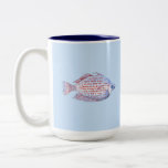 Pescados. Línea roja Rainbowfish. Taza De Café