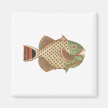 Pescados manchados imán de nevera