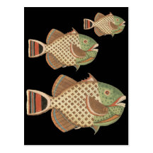 Pescados manchados postales