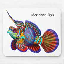 Pescados Mousepad de Dragonet del gobio del mandar
