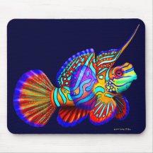 Pescados psicodélicos Mousepad del gobio del manda
