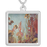 Pescados y coral tropicales del vintage en el océa colgante personalizado