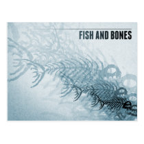 Pescados y huesos tarjetas postales