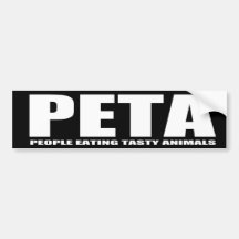 PETA ETIQUETA DE PARACHOQUE