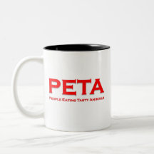 PETA - Gente que come animales sabrosos Taza