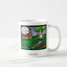 PETA y la taza divertida del dibujo animado del ga