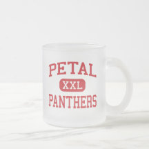Pétalo - panteras - centro - pétalo Mississippi Tazas