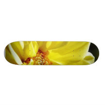 Pétalos amarillos de las flores patinetas personalizadas