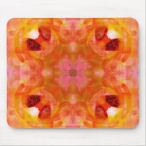 Pétalos anaranjados y rosados Mousepad alfombrillas de raton 