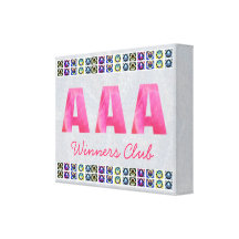 Pétalos color de rosa - club del ganador del AAA ( Impresión En Lona Estirada