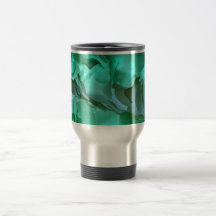 Pétalos grises y verdes fantasmagóricos tazas de café
