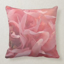 Pétalos rosados de la amapola cojines