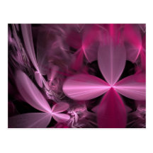 Pétalos rosados metálicos de la flor postal