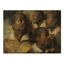 Peter Paul Rubens - cuatro estudios Tarjetas Postales