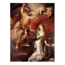 Peter Paul Rubens - el anuncio Tarjeta Postal