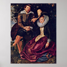 Peter Paul Rubens - pintor y su esposa Impresiones