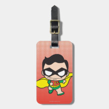 Petirrojo de Chibi Etiqueta Para Maleta