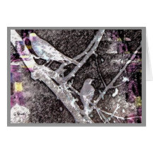 Petirrojos de la primavera de la Tarjeta-Temprano 