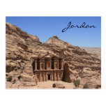 petra Jordania del monasterio Tarjeta Postal