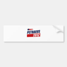 PETRAEUS 2012 PEGATINA DE PARACHOQUE