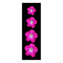 Petunias rosadas bonitas tarjeta personal