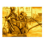 Pharaoh egipcio en su carro tarjetas postales