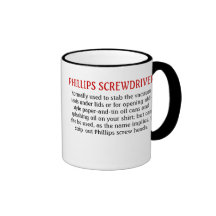 Phillips y taza recta del destornillador