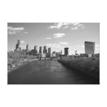 Philly b/w lienzo envuelto para galerías