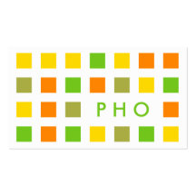 PHO (cuadrados de la MOD) Plantilla De Tarjeta De Negocio