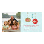 Photocard colgante del navidad de los copos de nie plantilla para tarjeta de foto