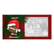 Photocard - fútbol del navidad tarjetas con fotos personalizadas