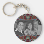photoframe azul marrón de lujo llaveros