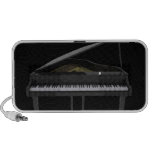 Piano de cola: Acabado en negro: Altavoces de enca