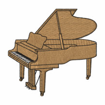 Piano de cola polo bordado