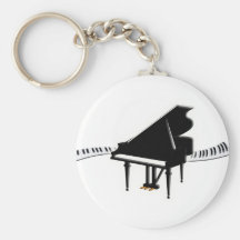 Piano de cola y teclado llavero