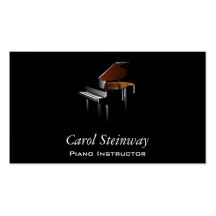 Piano Plantilla De Tarjeta Personal