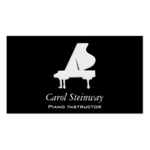 Piano Tarjeta De Visita