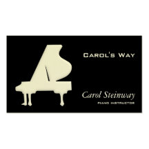 Piano Tarjetas De Negocios
