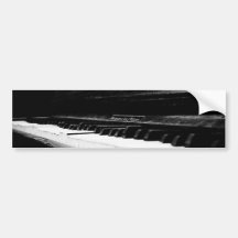 Piano viejo etiqueta de parachoque