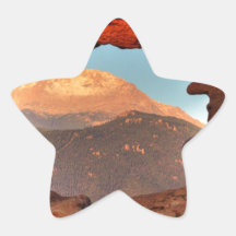 Pico de los lucios a través del agujero 02 de la p colcomanias forma de estrella personalizadas