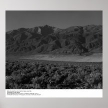 Pico de montaña blanco, julio de 1964, por Ansel A Poster