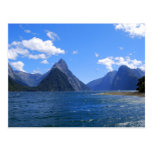 Pico del inglete, Milford Sound, postal de NZ
