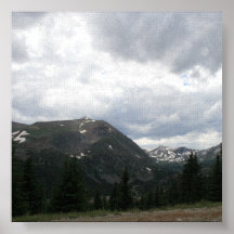 Picos de montaña poster