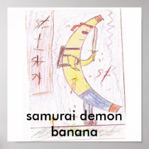 Pict0001, plátano del demonio del samurai posters