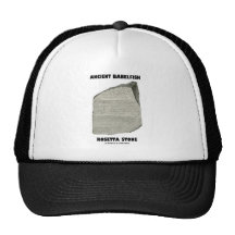 Piedra antigua de Babelfish Rosetta (comunicación) Gorros Bordados