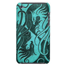 Piedra azul Yin Yang Phoenix iPod Case-Mate Coberturas