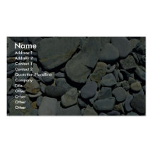 Piedras de la roca del guijarro tarjeta personal
